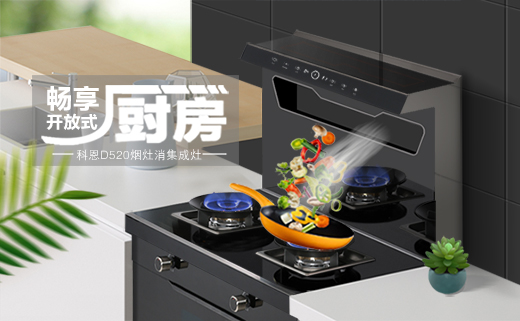 愛她，就要保護她！科恩D520集成灶，給她全方位的守護！